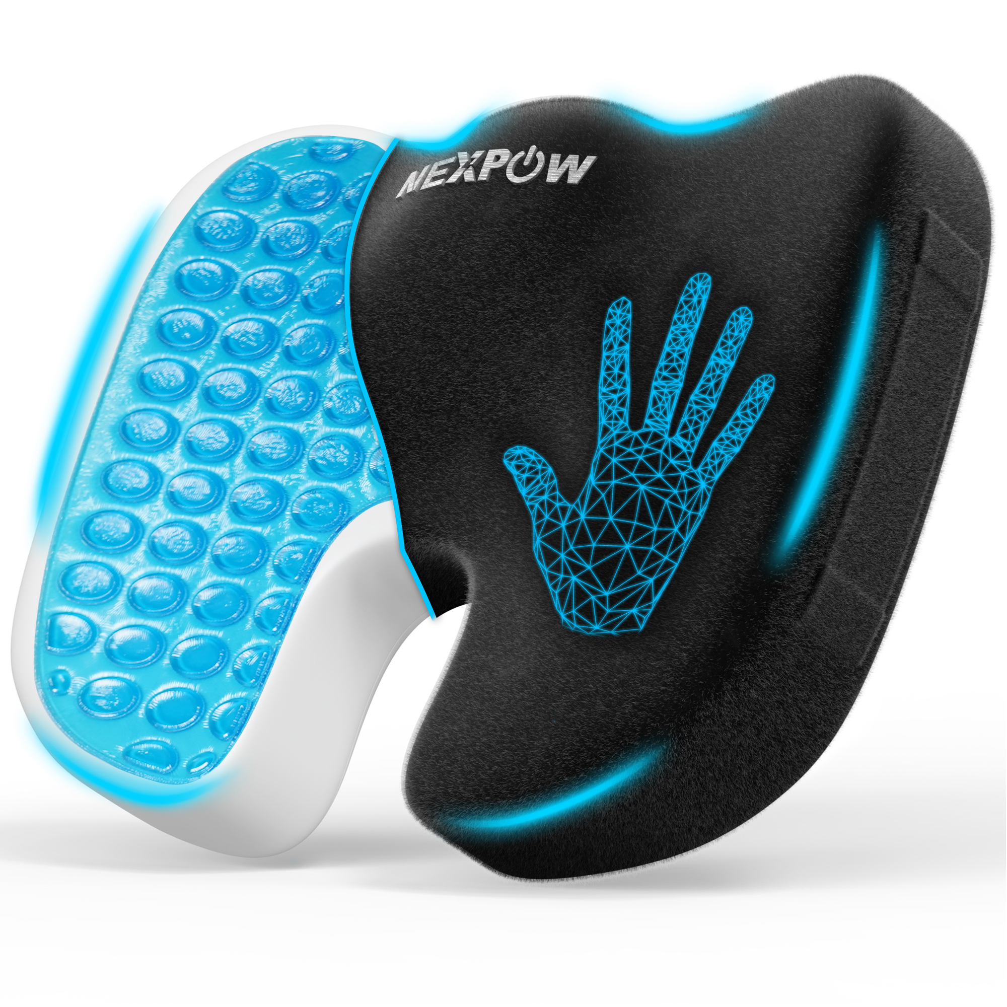 NEXPOW Memory Foam Seat Cushion Cooling Gel Butt Pillow for Tailbone Pain Relief - Chair Cushion,Car Seat Cushion,Butt Pillow. (Copy)