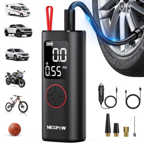 2025 NEXPOW Tire Inflator, 150PSI Portable Air Compressor for Car Tires-QB15